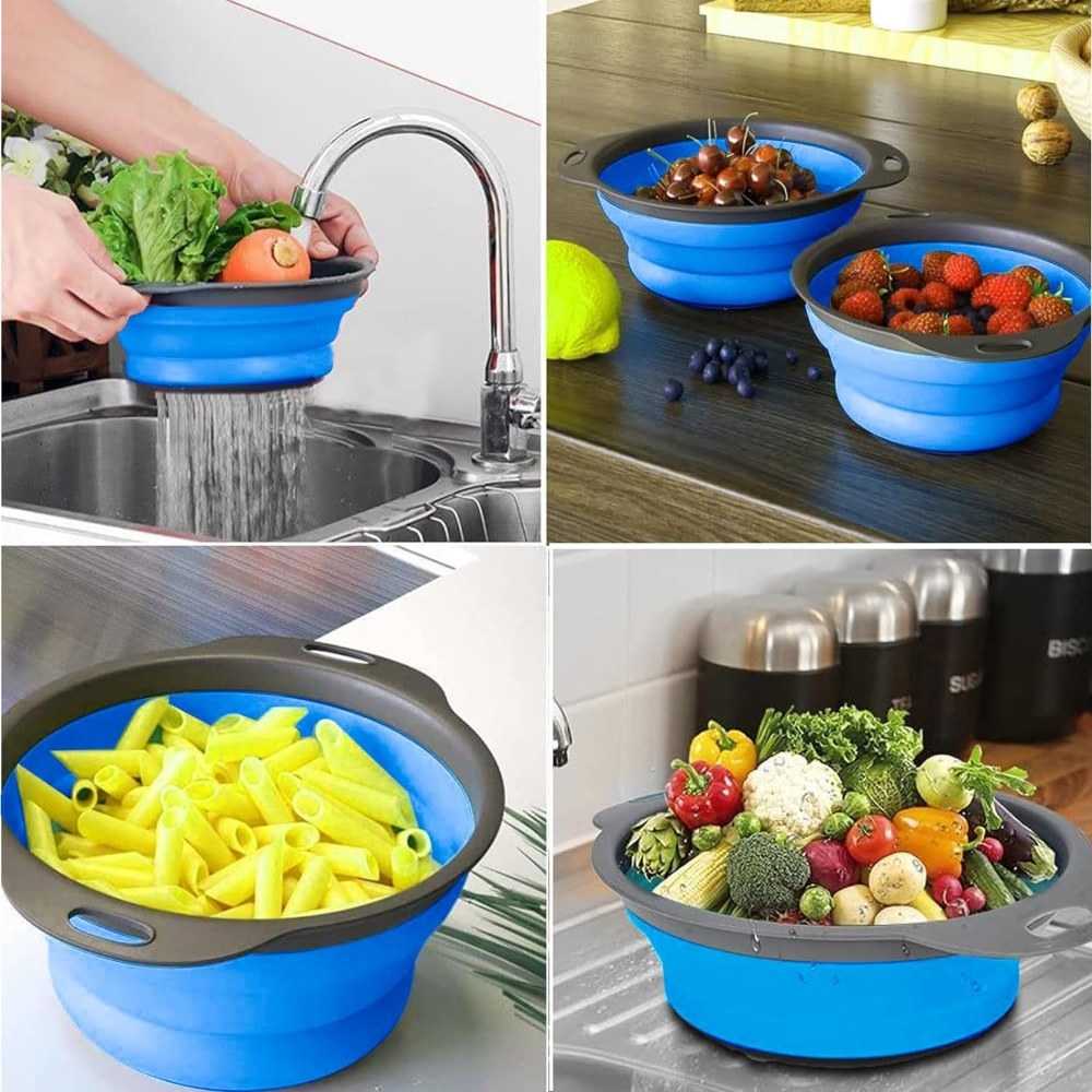 Reinhaus, Blue Retractable Big Strainer 29.5*23.5*9.5Cm B/150