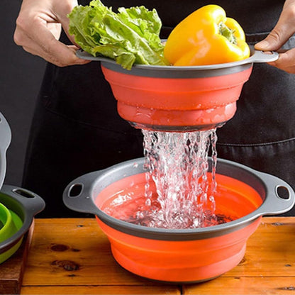 Reinhaus, Orange Retractable Big Strainer 29.5*23.5*9.5Cm
