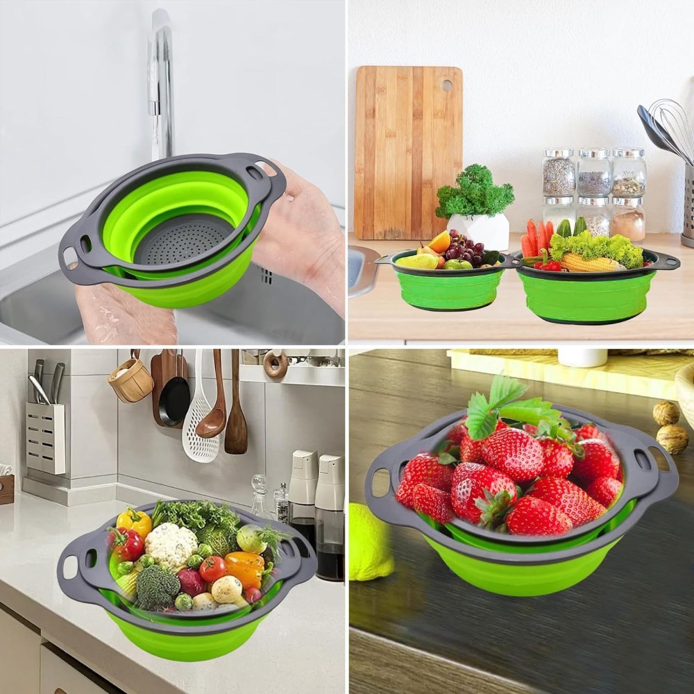 Reinhaus, Green Retractable Big Strainer 29.5*23.5*9.5Cm B/150