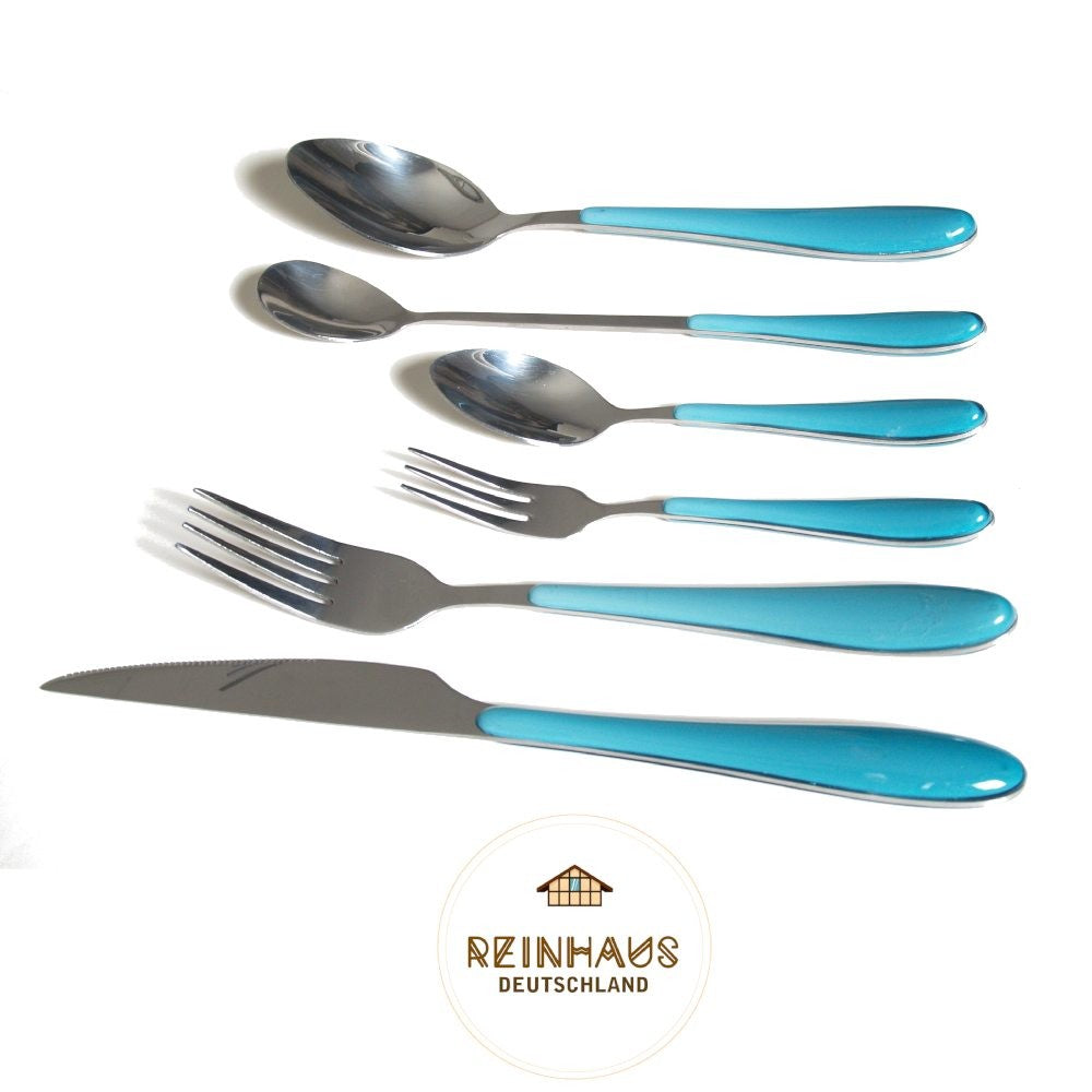 Reinhaus, Flatware / Cutlery / Stainless Steel Diamond Blue Small Fork Set 3pcs