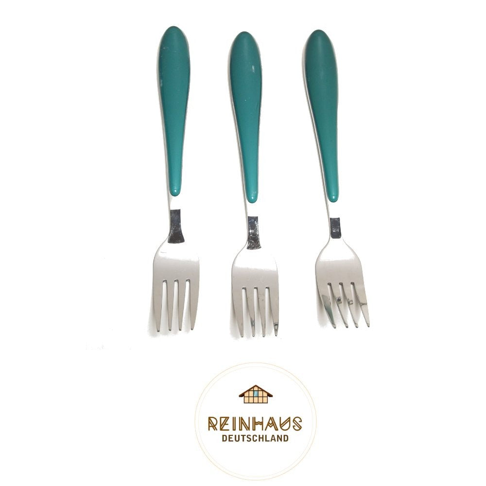Reinhaus, Flatware / Cutlery / Stainless Steel Diamond Green Ice / Long Spoon Set 3pcs