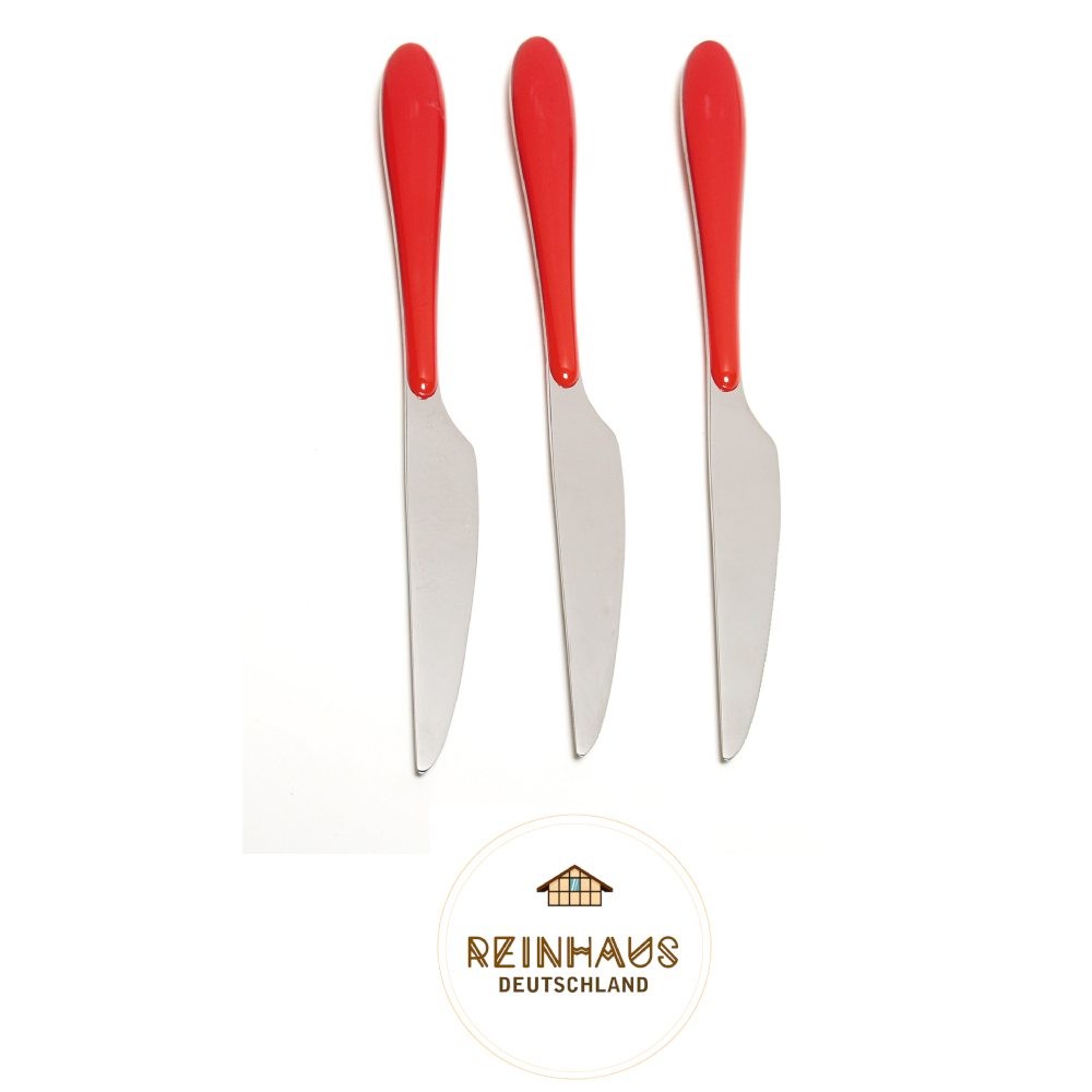 Reinhaus, Flatware / Cutlery / Stainless Steel Diamond Red Tea Spoon Set 3pcs