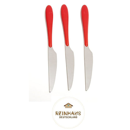 Reinhaus, Flatware / Cutlery / Stainless Steel Diamond Red Tea Spoon Set 3pcs
