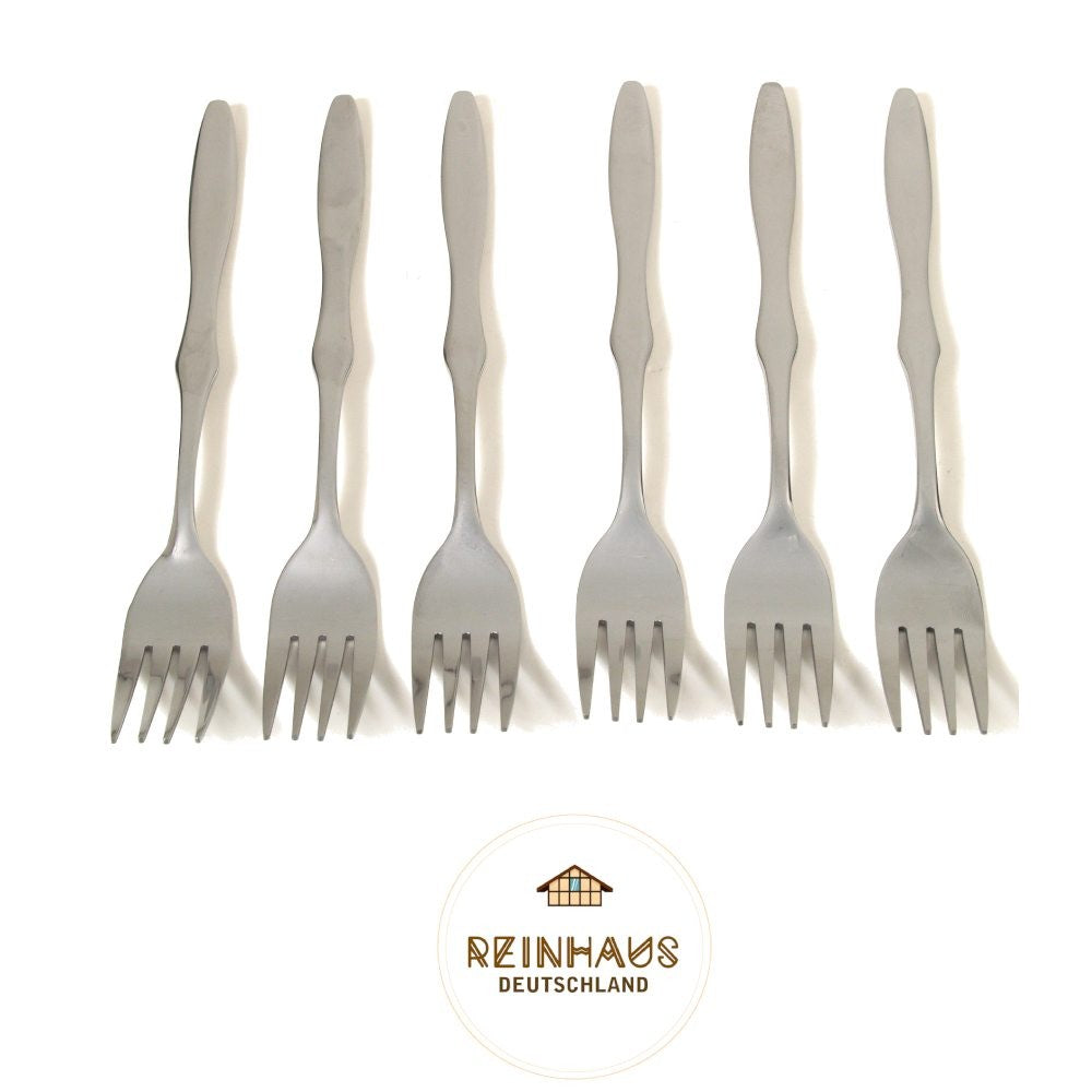 Reinhaus, Flatware / Cutlery / Stainless Steel Model Gourd Dinner Spoon Set 6pcs