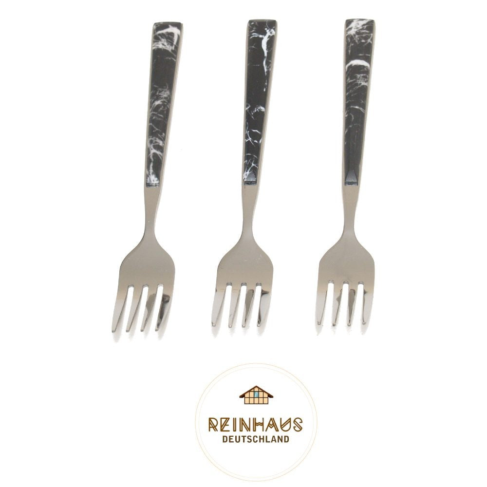 Reinhaus, Flatware / Cutlery / Stainless Steel Model 614 Black Set 30 pieces