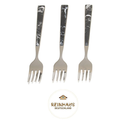 Reinhaus, Flatware / Cutlery / Stainless Steel Model 614 Black Set 30 pieces