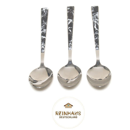 Reinhaus, Flatware / Cutlery / Stainless Steel Model 614 Black Set 30 pieces