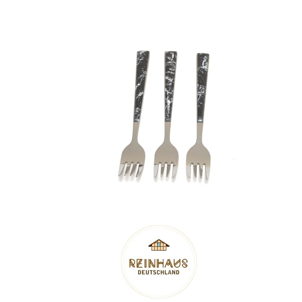 Reinhaus, Flatware / Cutlery / Stainless Steel Model 614 Black Set 30 pieces