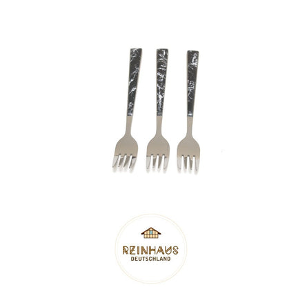Reinhaus, Flatware / Cutlery / Stainless Steel Model 614 Black Set 30 pieces