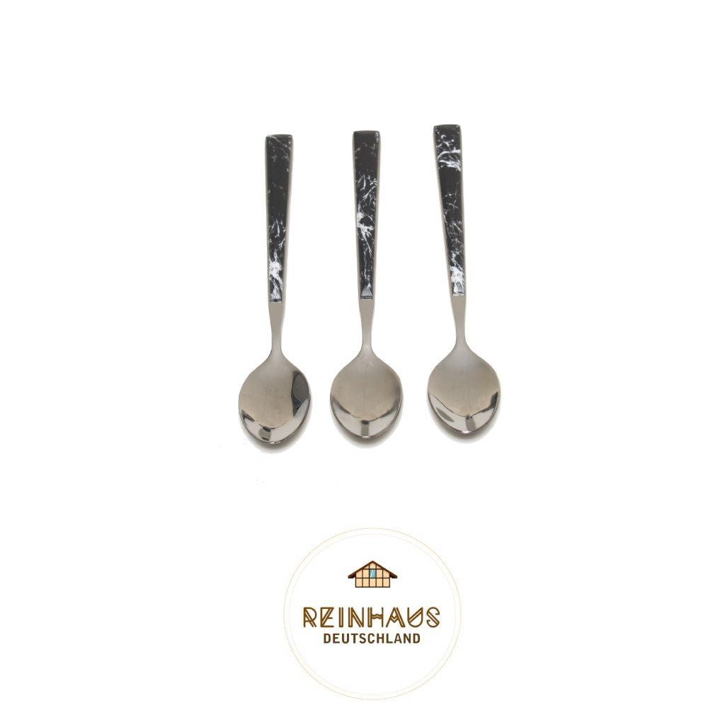 Reinhaus, Flatware / Cutlery / Stainless Steel Model 614 Black Set 30 pieces