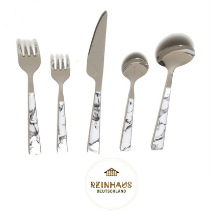 Reinhaus, Flatware / Cutlery / Stainless Steel Model 614 Black Set 30 pieces