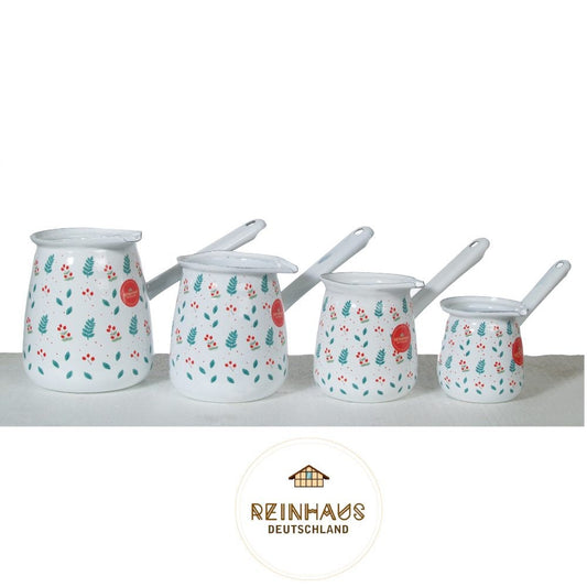 Reinhaus, Enamel Coffee Kettle / Coffee Pot / Milk Pot / Turkish Coffee Kettle / Greek Coffee Kettle / Arabic Coffee Kettle 240ml