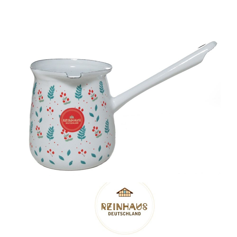 Reinhaus, Enamel Coffee Kettle / Coffee Pot / Milk Pot / Turkish Coffee Kettle / Greek Coffee Kettle / Arabic Coffee Kettle 460ml