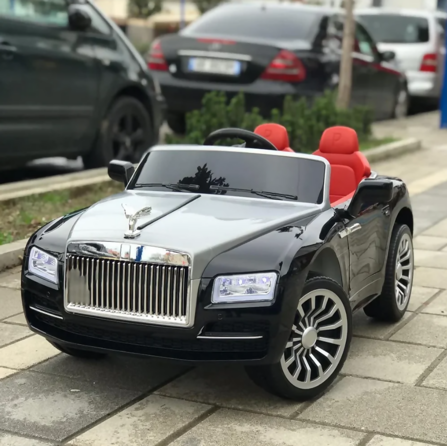Rolls Royce Kids Ride-On Car – 12V Battery, Dual Motors, Remote Control, LED Lights & Music (Ages 1–7)