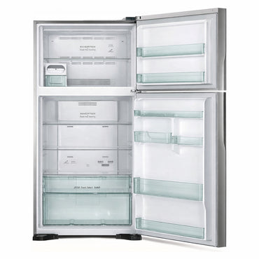 Hitachi Top Mount Refrigerator 760 liters, Inverter Compressor, 183.5×85.5x74cm, Stainless, RV765PUQ71BSL