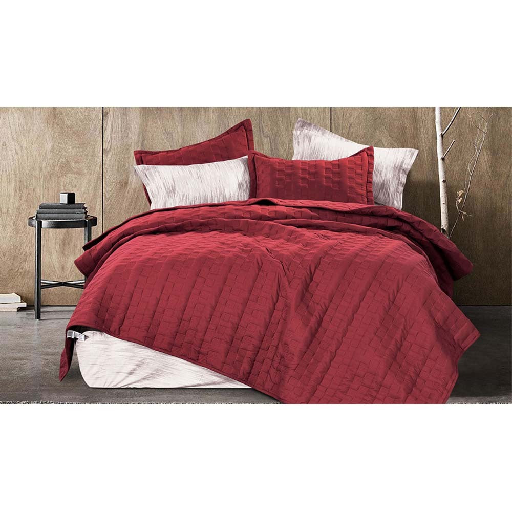 Comfy, Home Bed Spread Solid Sheet Prnt 4Pcs Single C24, Bordeaux Po-5914, RZLN-102378BR, Available in Different Colors