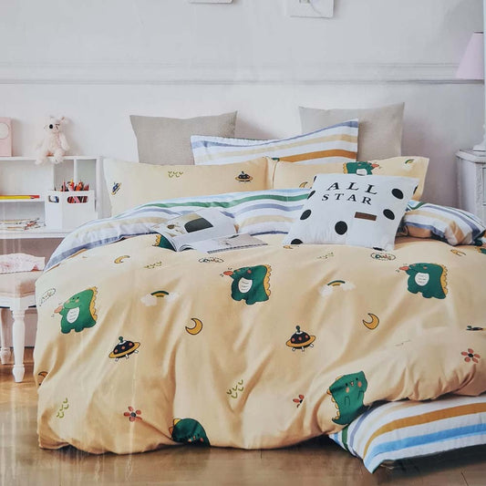 Comfy, Home B.S.S Twin S Ply 160x205, Green , Yellow , Somo Po-5914, RZLN-110145GS