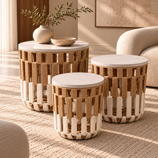 Sahara Woven Nesting Tables – Set of 3 | 9307-10