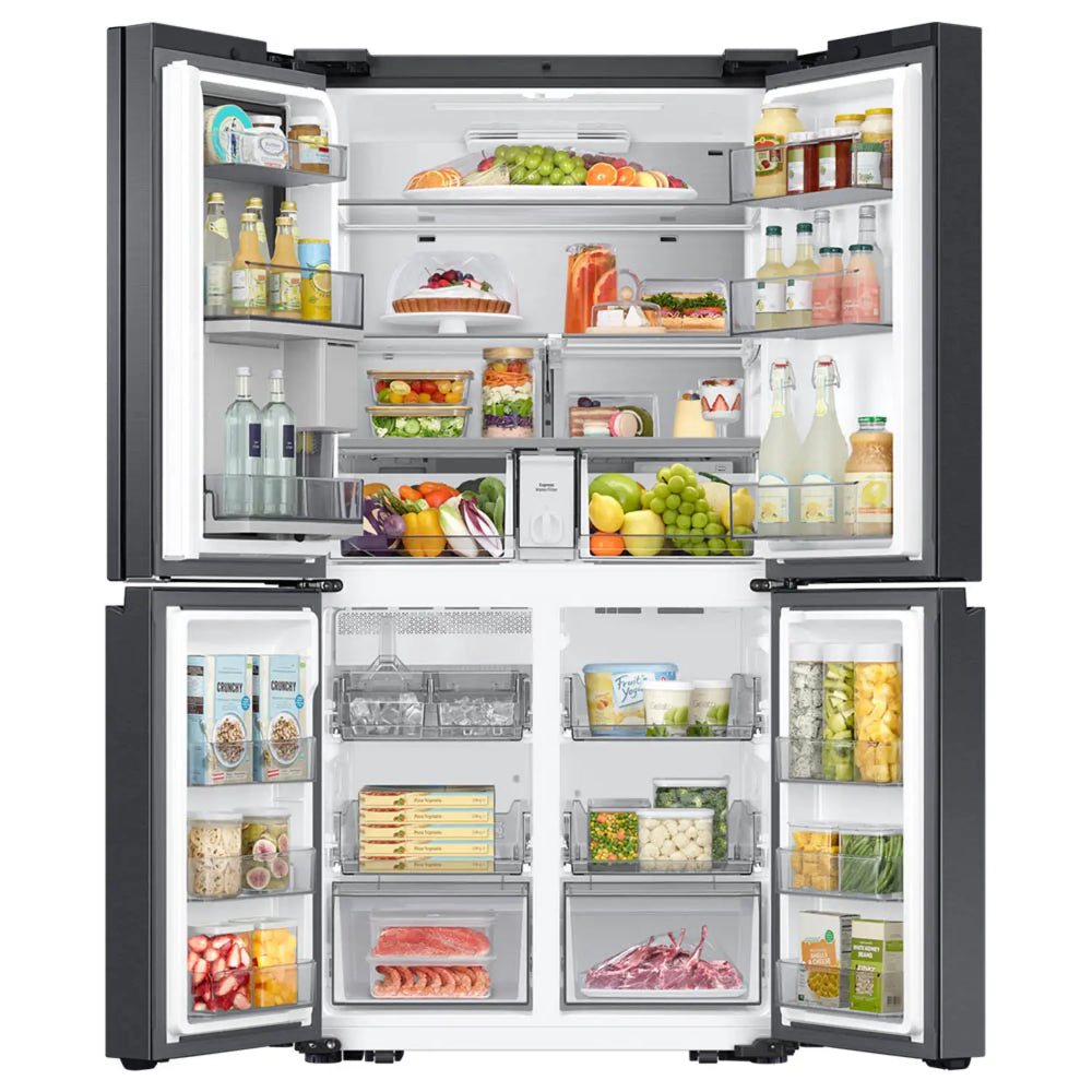 Samsung T Style French Door Family Hub AI Vision Smart Refrigerator 702L Black, RF71DG9H0EB1AE