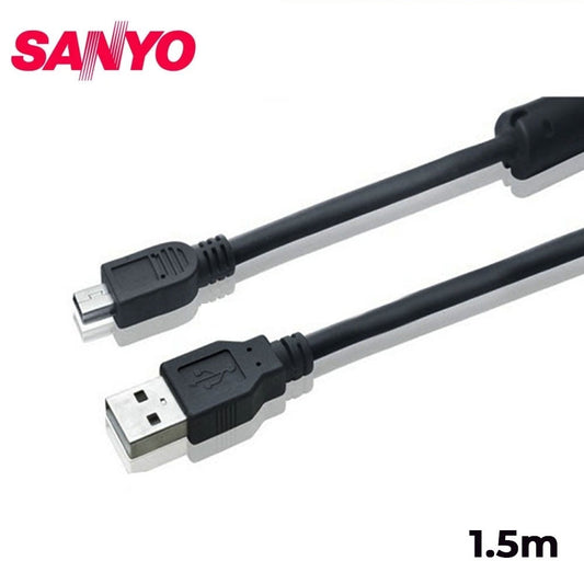 Sanyo, CB24 5P USB-A Male To Mini B Charging Cable CB24