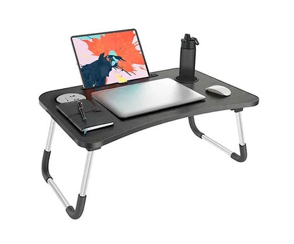 Satzuma, Folding Lap Desk 60x40cm With 3-Usb Hub+Light & mini Fan #Fld-001.