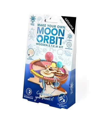 Satzuma, Make Your Own Wooden Earth Orbit #Stem-E100.