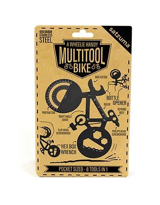 Satzuma, Stainless Steel Bike Shaped 8 Tools In 1 Multi-Product #Bsmt-01.