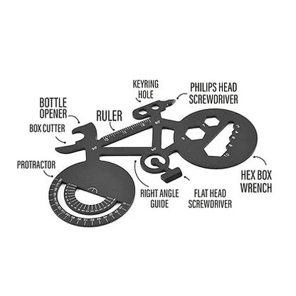 Satzuma, Stainless Steel Bike Shaped 8 Tools In 1 Multi-Product #Bsmt-01.