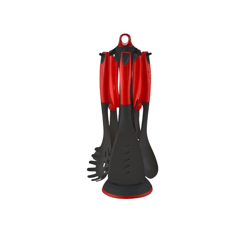 Sunplast, Service Set 6 Pieces Red, SC-2827