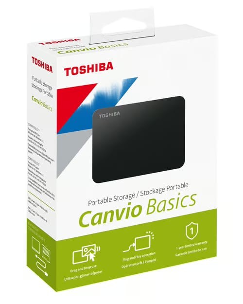 Toshiba, Portable Storage Hard Disk External 1Tb