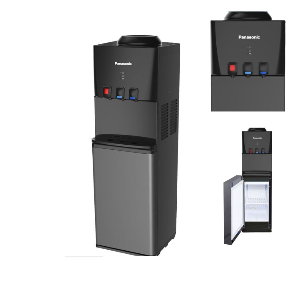 Panasonic,  Water Dispenser Top Loading With Fride Black