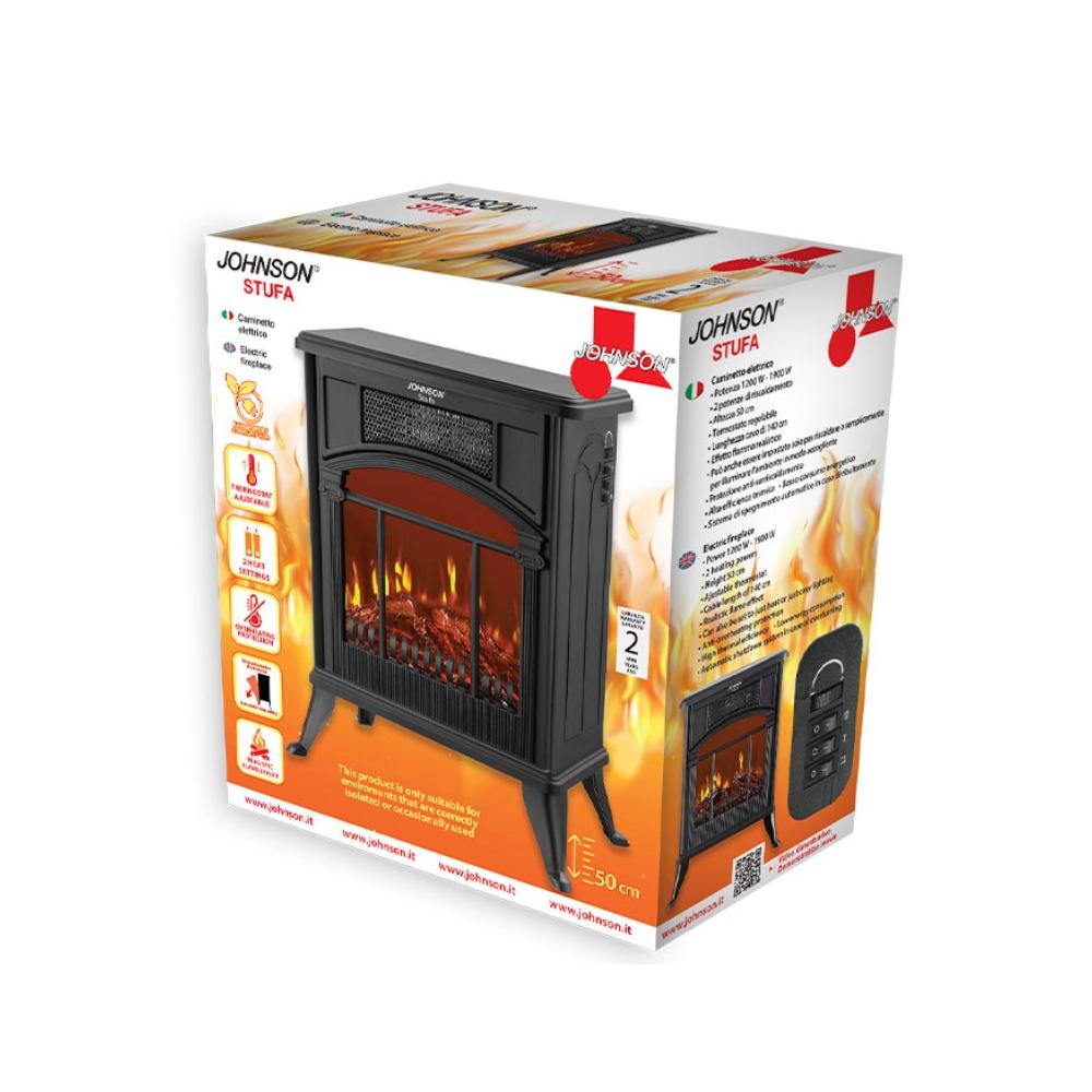 Johnson, Ventilated Electric Fireplace Stufa Heater, SF-2301