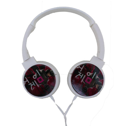 Cool Gift, Squid Game Wired Headphones, Available in Different Colors