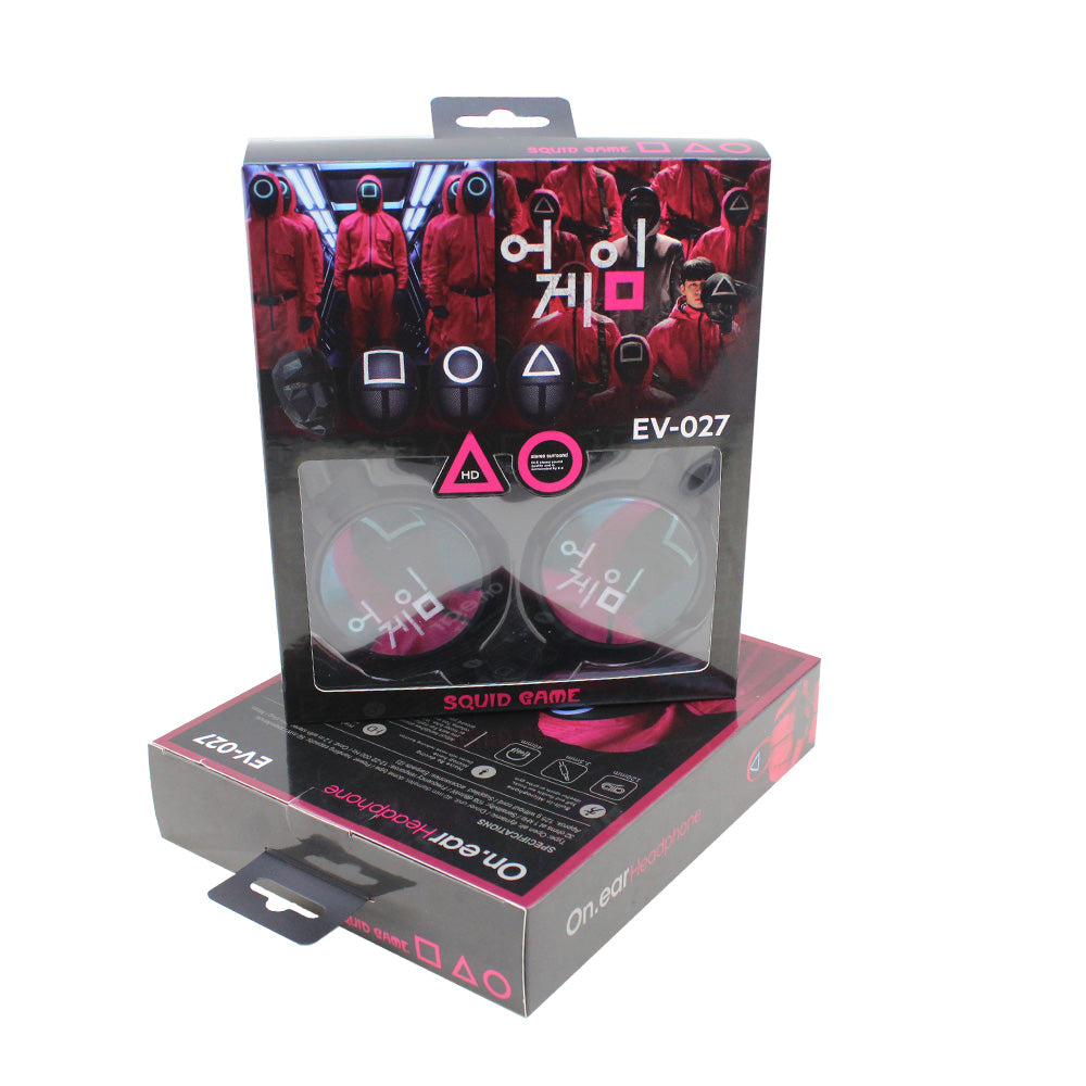 Cool Gift, Squid Game Wired Headphones, Available in Different Colors