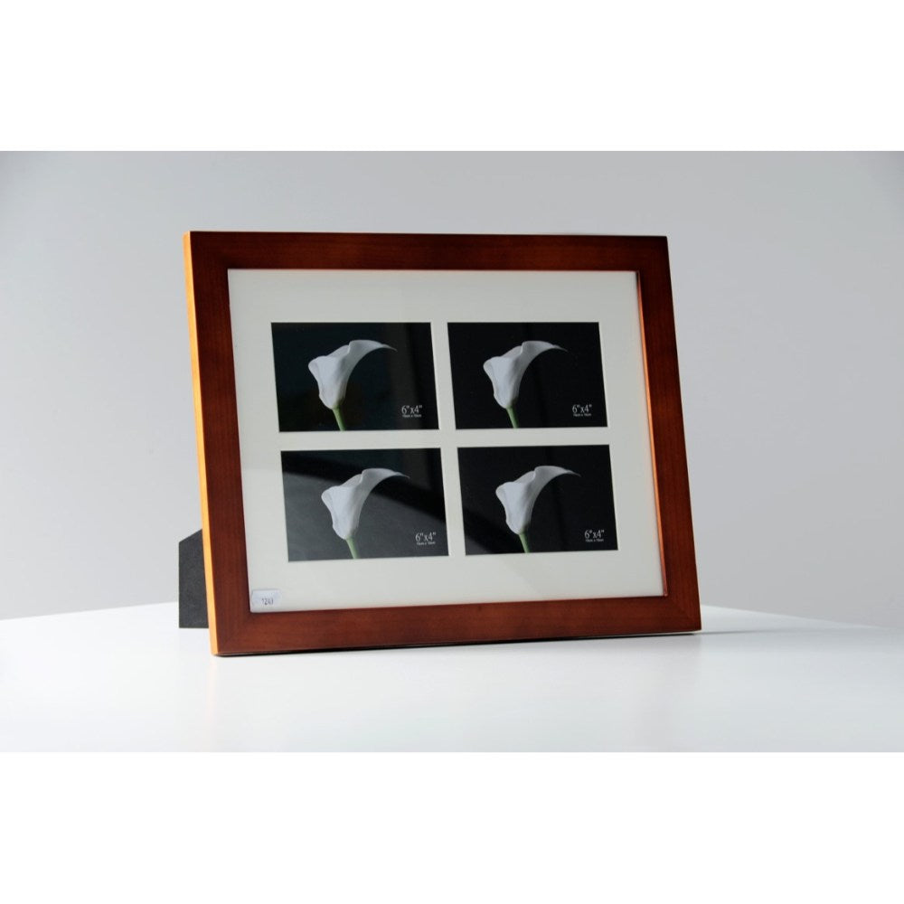 Wooden Frame For Four 10x15cm Pictures