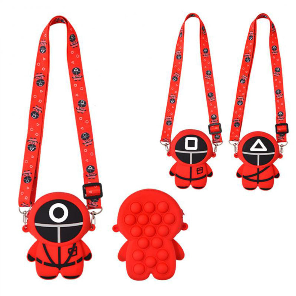 Squid Game, New Silicone Small Purse  Wallet Handbag, Available in Different Sizes