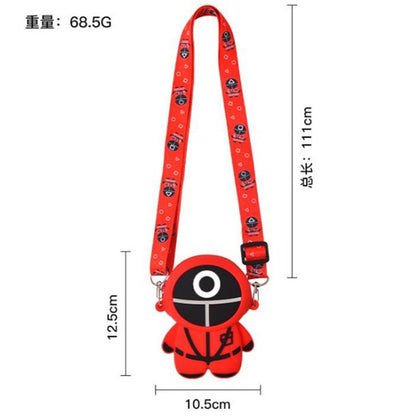 Squid Game, New Silicone Small Purse  Wallet Handbag, Available in Different Sizes