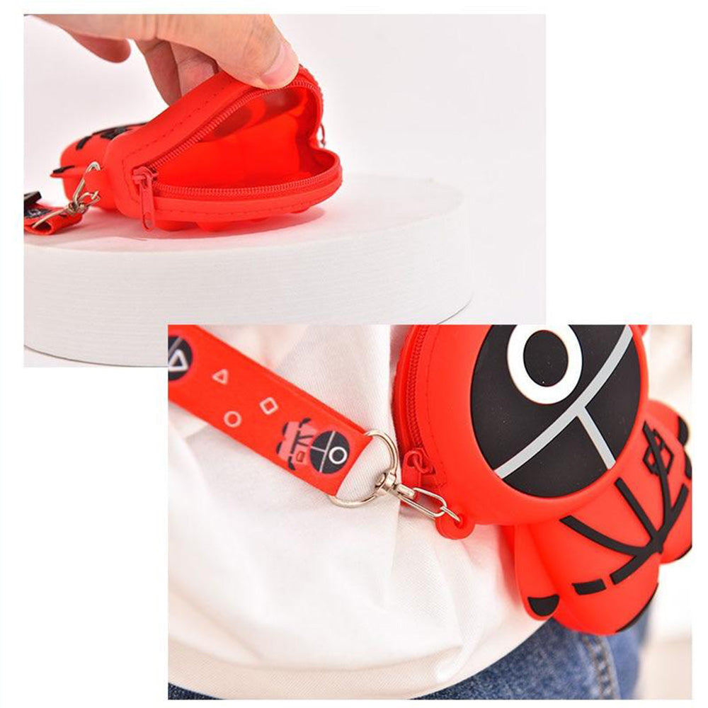 Squid Game, New Silicone Small Purse  Wallet Handbag, Available in Different Sizes