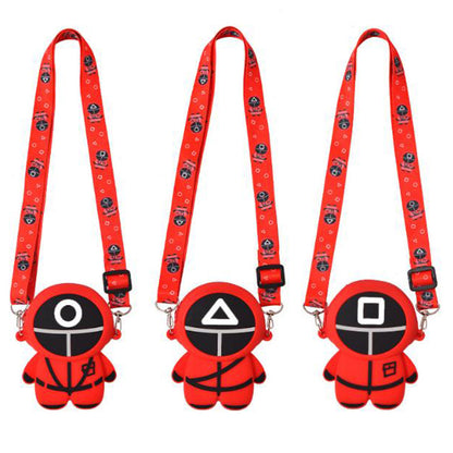 Squid Game, New Silicone Small Purse  Wallet Handbag, Available in Different Sizes