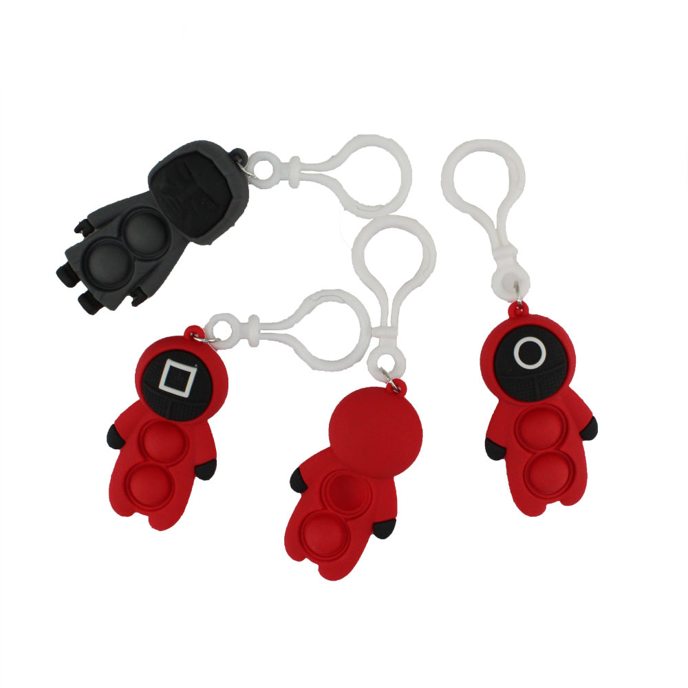 Squid Game, Popit Figures Mask Keychain 7cm, Available in Different Sizes