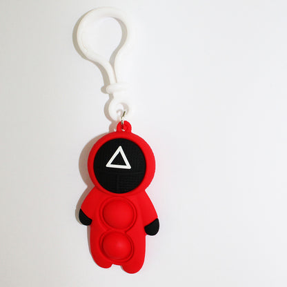 Squid Game, Popit Figures Mask Keychain 7cm, Available in Different Sizes