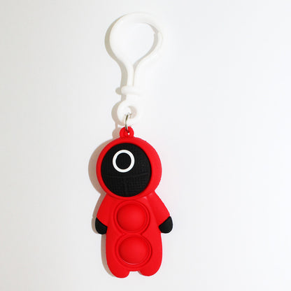 Squid Game, Popit Figures Mask Keychain 7cm, Available in Different Sizes