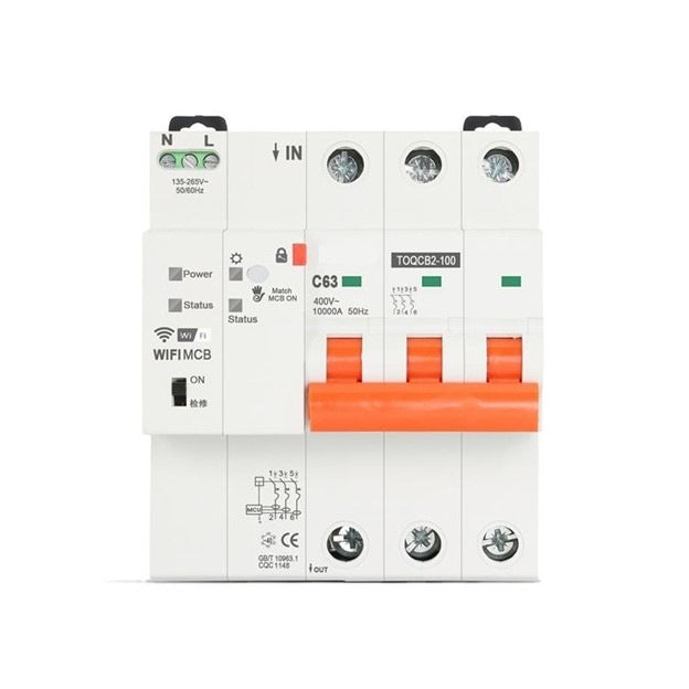 Tuya, Smart Circuit Breaker Rcbo 3P 63A