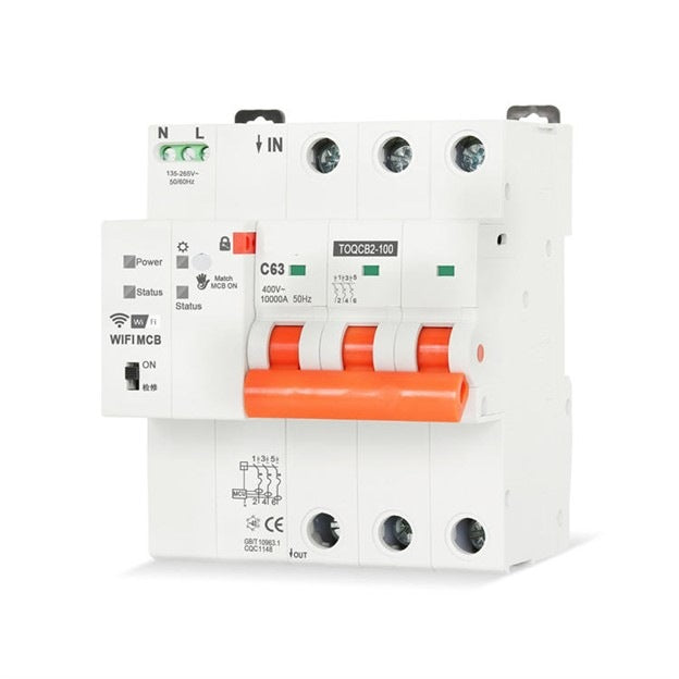 Tuya, Smart Circuit Breaker Rcbo 3P 63A
