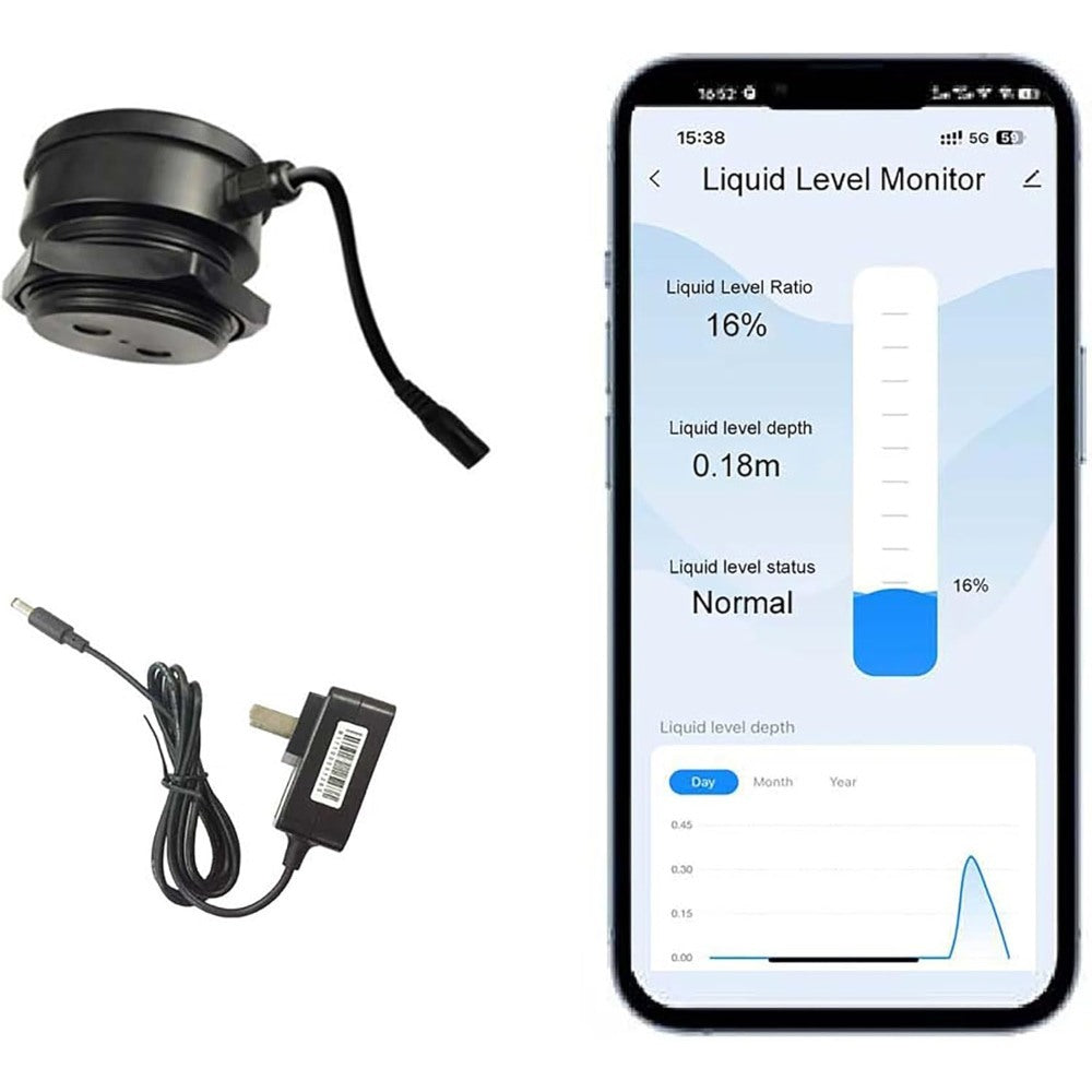 Tuya Wifi Water Level Monitor Ultrasonic Tlc2206