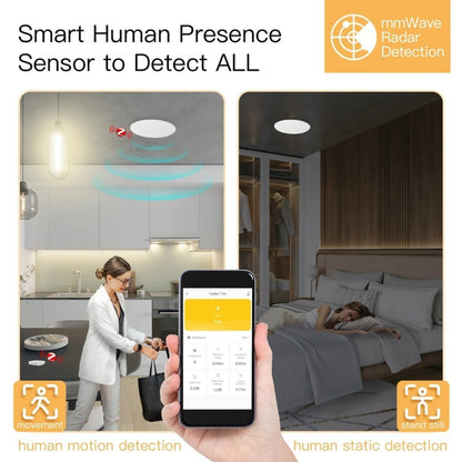 Ewelink Zigbee Breathing Radar Human Presence Sensor Ceiling Mounted Mg1