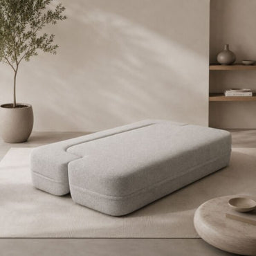 Modern Silhouette Sofa Bed – Stone Grey Boucle Fabric, SILHOUETTE-G