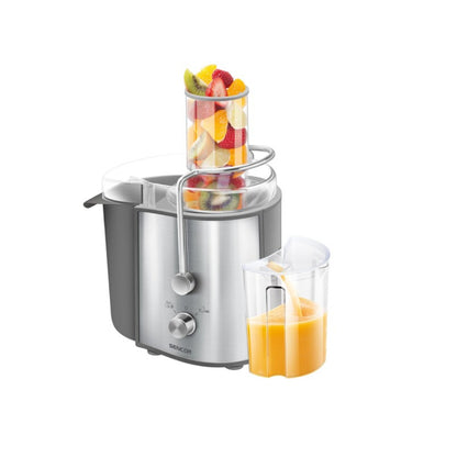 Sencor Juicer, Wide Feed Tube Automatic Pulp Separation, 2 Speeds, Easy To Clean, Stainless Steel, SJE-1055SS