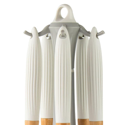 Tessie - Jessie Kitchen Utensil 5-Piece Set, ABS - Silicone Material - Cream, SK-8044