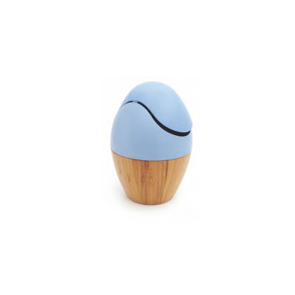 Tessie - Jessie Table Trash Bin, ABS - Bamboo – Blue, SK-9320